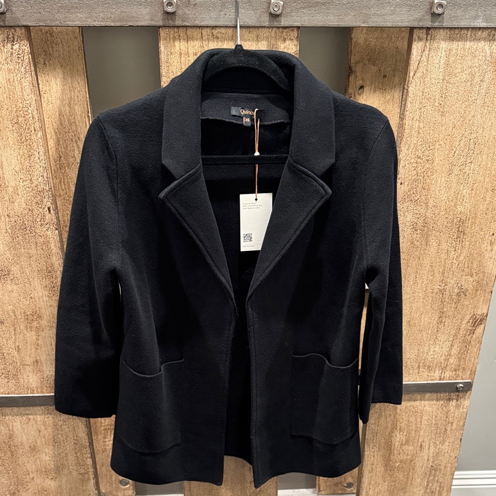Quince Women's Knit Black Blazer